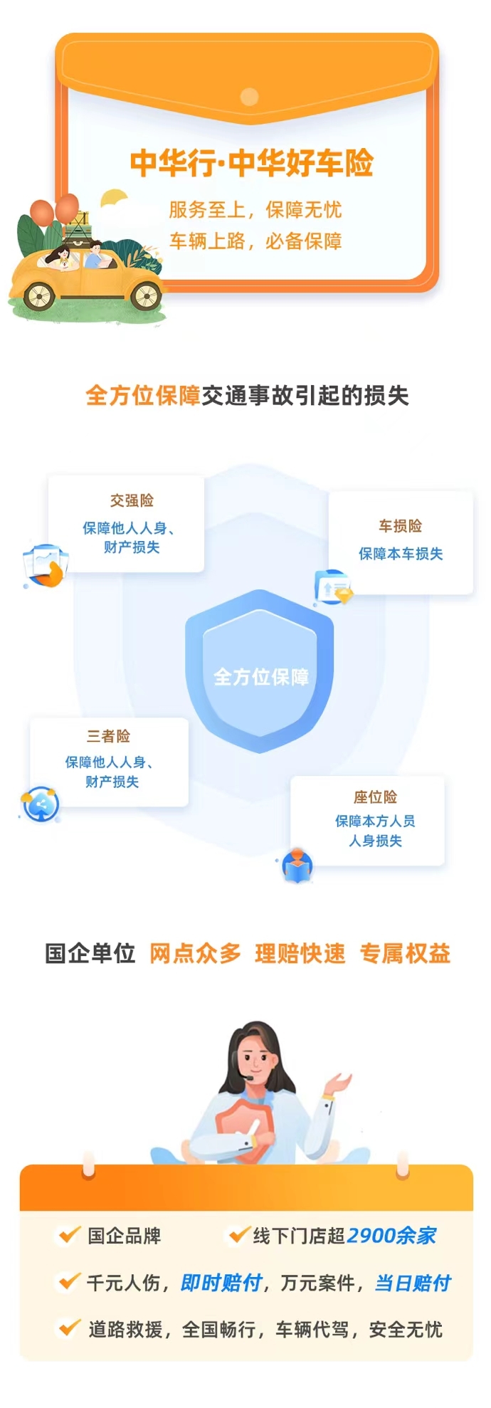 中华行-中华好车险——中华联合财险滁州中心支公司