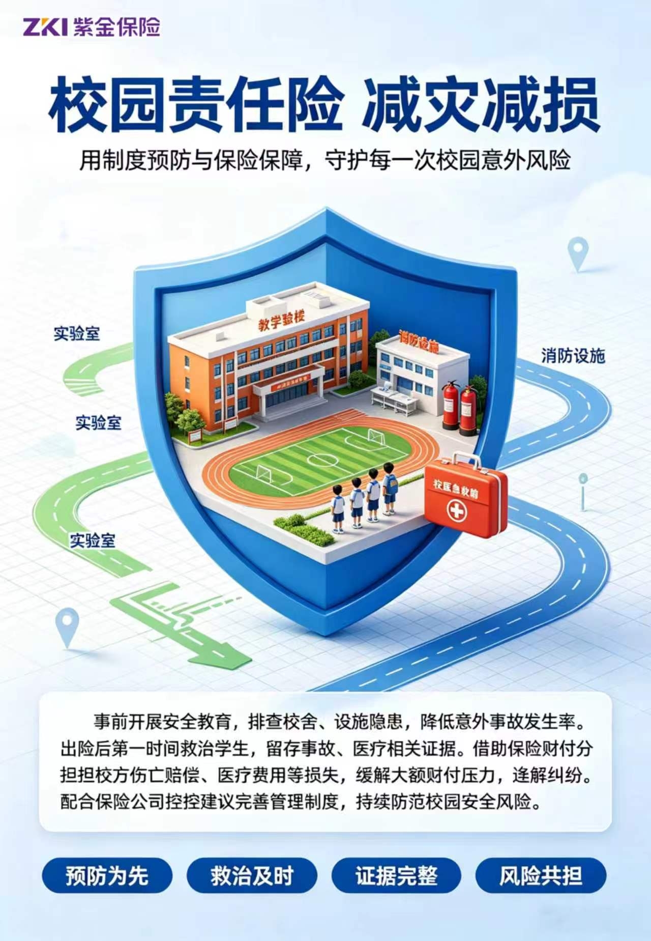 校方责任险-减灾减损——紫金财险湘潭中心支公司